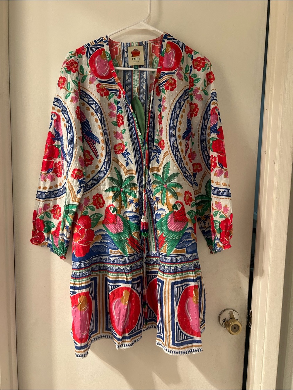 Farm Rio Multicolor Dress Parrot-Print - Picture 5 of 10